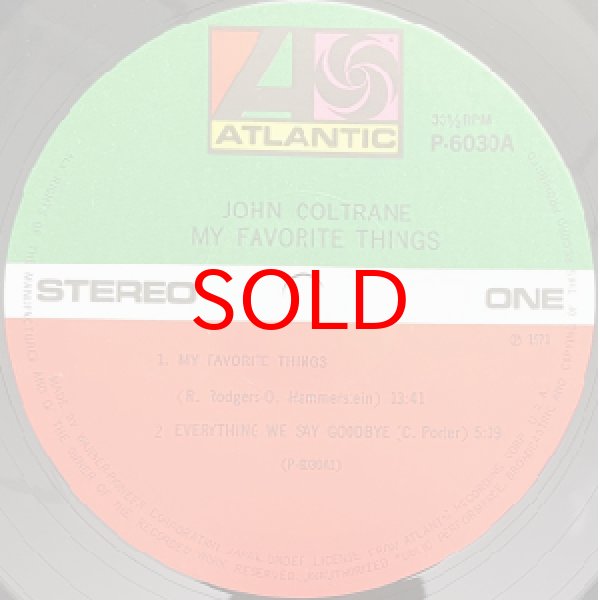 画像2: JOHN COLTRANE -  MY FAVORITE THINGS (2)