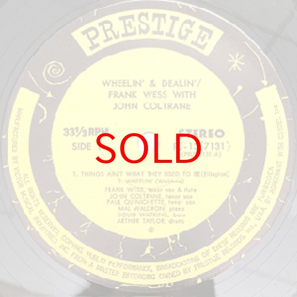 画像2: JOHN COLTRANE - FRANK WESS - PAUL QUINICHETTE -  WHEELIN' AND DEALIN' (2)