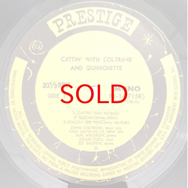 画像2: JOHN COLTRANE AND PAUL QUINICHETTE -  CATTIN' WITH (2)
