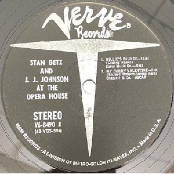 画像2: STAN GETZ AND J.J. JOHNSON -  AT THE OPERA HOUSE (2)