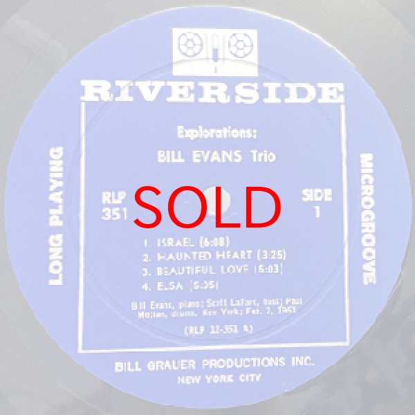 画像2: BILL EVANS TRIO -  EXPLORATIONS (2)