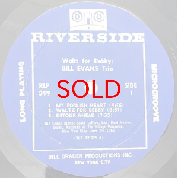 画像2: BILL EVANS TRIO -  WALTZ FOR DEBBY (2)