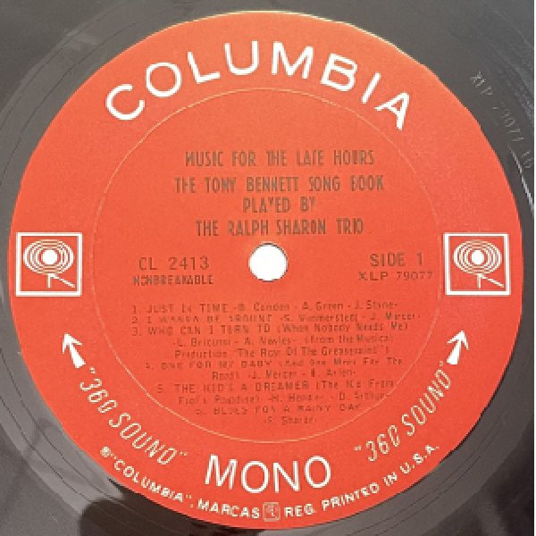 画像2: RALPH SHARON TRIO -  MUSIC FOR THE LATE HOURS (2)