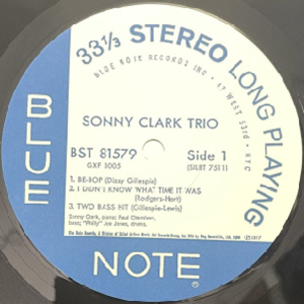 画像2: SONNY CLARK TRIO -  S / T (2)