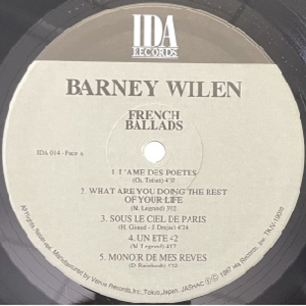 画像2: BARNEY WILEN -  FRENCH BALLADS (2)