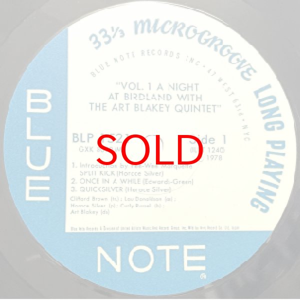 画像2: ART BLAKEY QUNITET -  A NIGHT AT BIRDLAND VOL.1 (2)