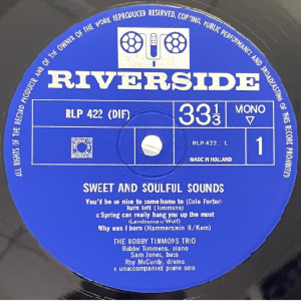 画像2: BOBBY TIMMONS -  SWEET AND SOULFUL SOUNDS (2)