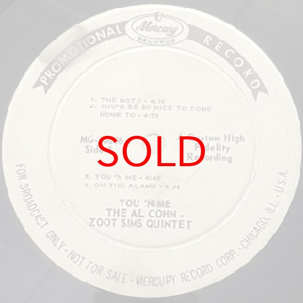 画像2: AL COHN-ZOOT SIMS QUINTET -  YOU'N ME (2)