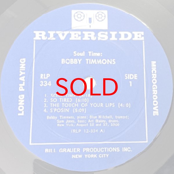 画像2: BOBBY TIMMONS -  SOUL TIME (2)