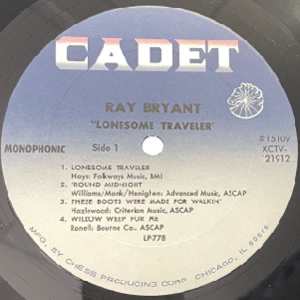 画像2: RAY BRYANT -  LONESOME TRAVELER (2)