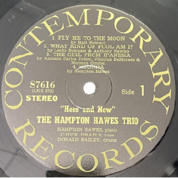 画像2: HAMPTON HAWES TRIO -  HERE AND NOW (2)