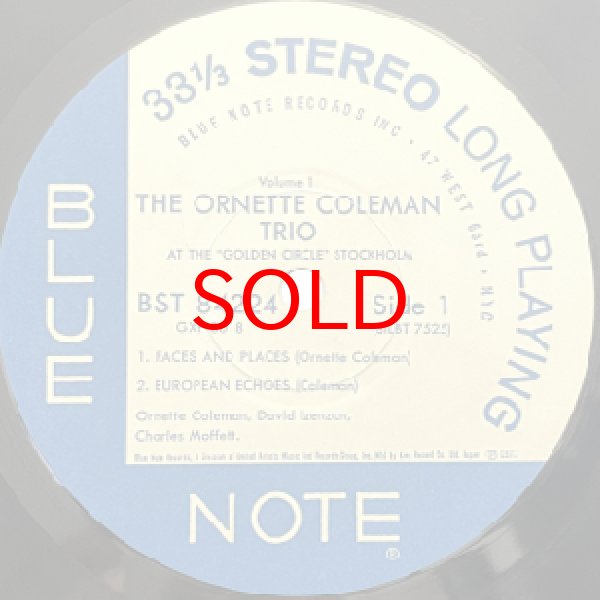 画像2: ORNETTE COLEMAN TRIO -  AT THE GOLDEN CIRCLE STOCKHOLM VOL.1 (2)