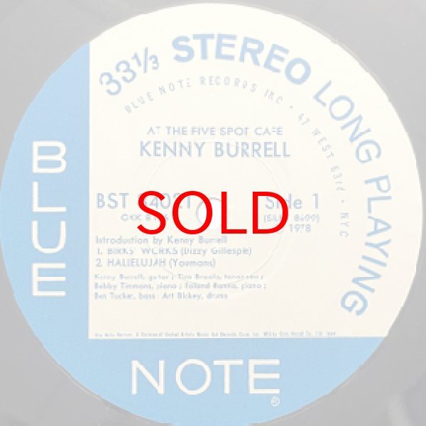 画像2: KENNY BURRELL -  AT THE FIVE SPOT CAFE (2)
