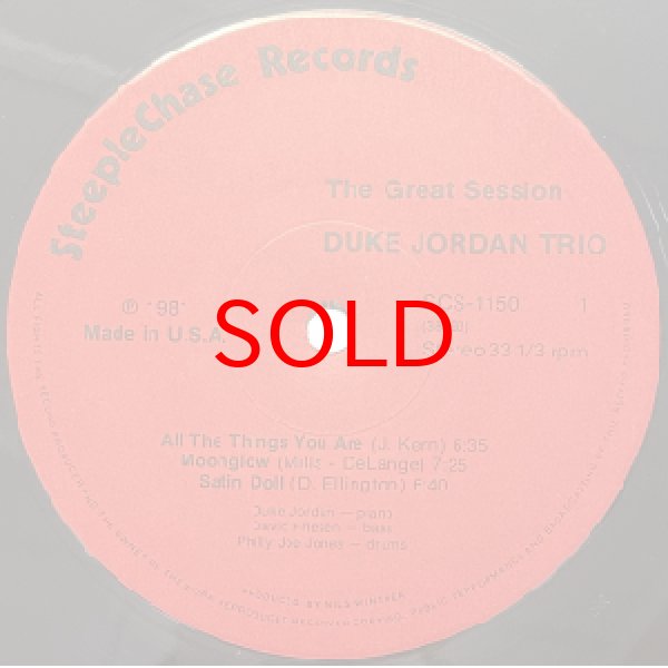 画像2: DUKE JORDAN TRIO -  THE GREAT SESSION (2)