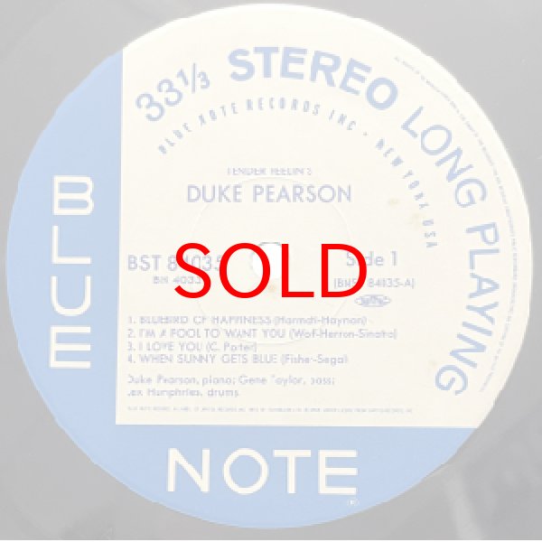 画像2: DUKE PEARSON -  TENDER FEELIN'S (2)