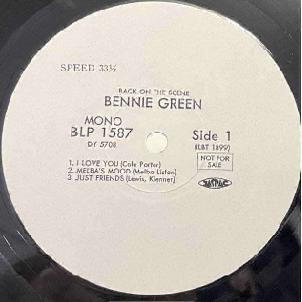 画像2: BENNIE GREEN -  BACK ON THE SCENE (2)