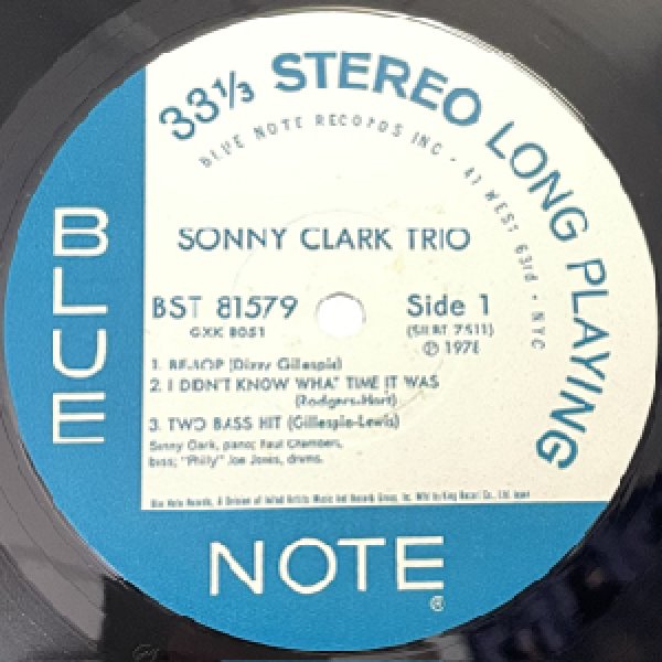 画像2: SONNY CLARK TRIO -  S / T (2)