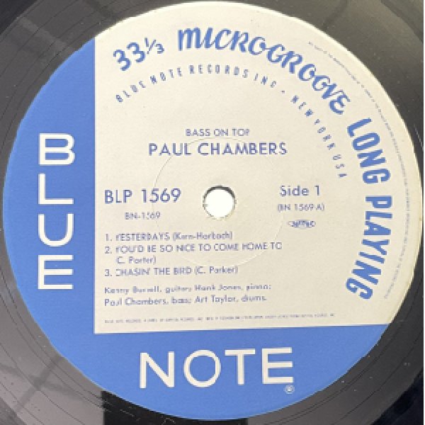 画像2: PAUL CHAMBERS -  BASS ON TOP (2)