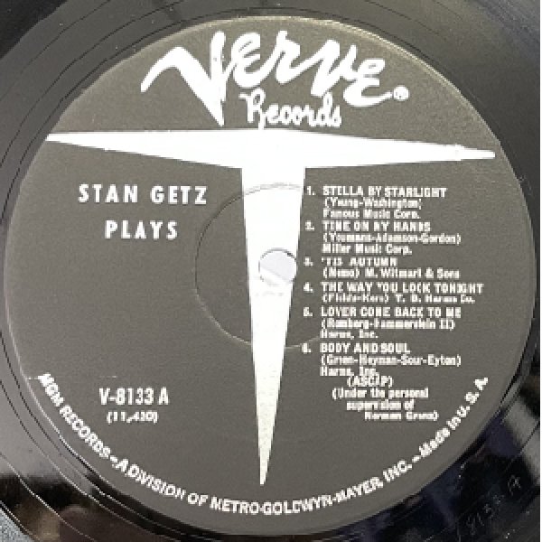 画像2: STAN GETZ -  STAN GETZ PLAYS (2)