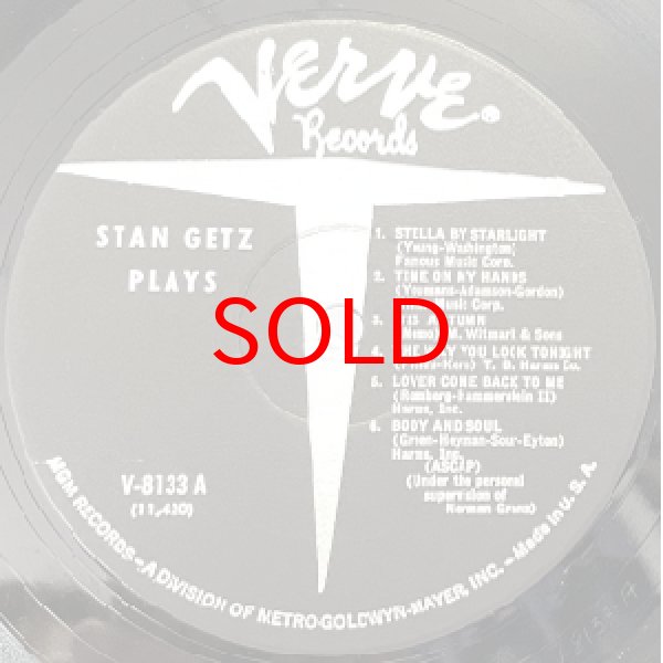 画像2: STAN GETZ -  STAN GETZ PLAYS (2)
