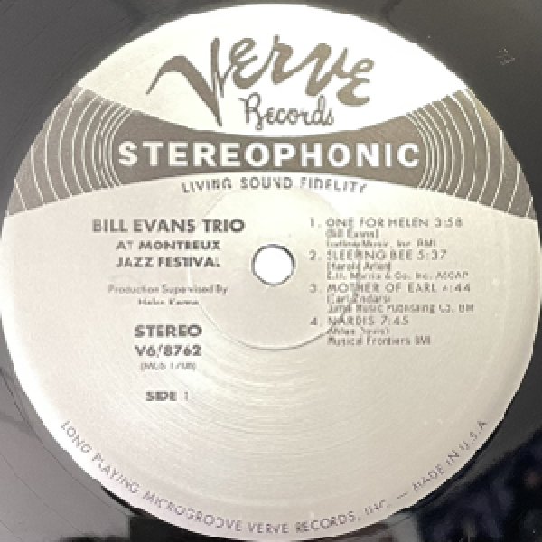 画像2: BILL EVANS -  BILL EVANS AT THE MONTREUX JAZZ FESTIVAL (2)