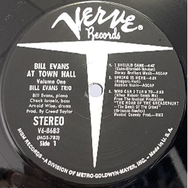 画像2: BILL EVANS TRIO -  BILL EVANS AT TOWN HALL VOL.1 (2)