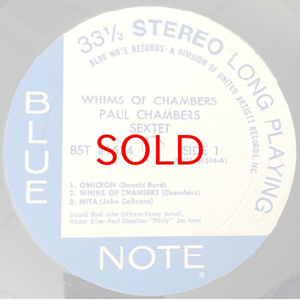 画像2: PAUL CHAMBERS SEXTET -  WHIMS OF CHAMBERS (2)