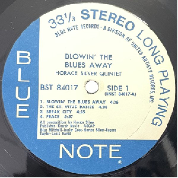 画像2: HORACE SILVER QUINTET & TRIO -  BLOWIN' THE BLUES AWAY (2)