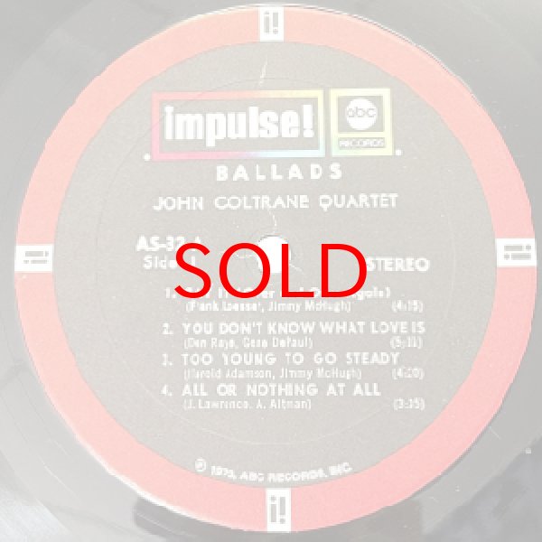 画像2: JOHN COLTRANE -  BALLADS (2)