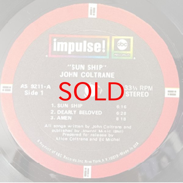 画像2: JOHN COLTRANE -  SUN SHIP (2)