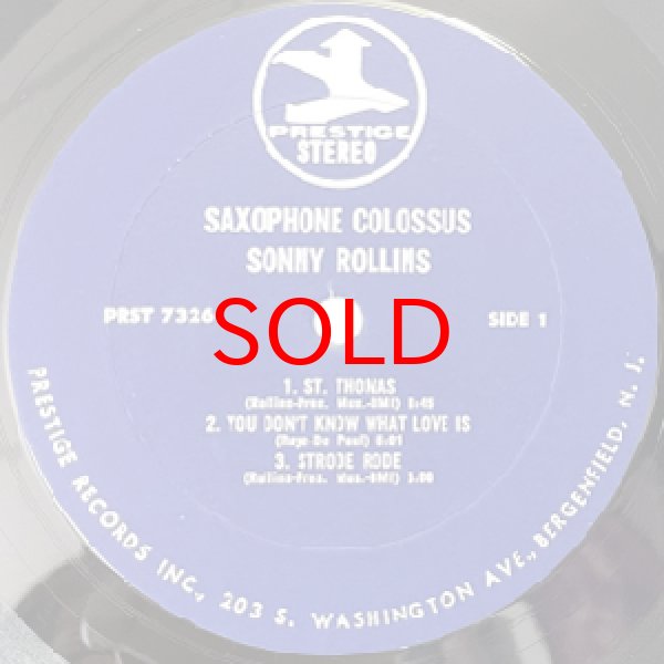 画像2: SONNY ROLLINS QUARTET -  SAXOPHONE COLOSSUS (2)