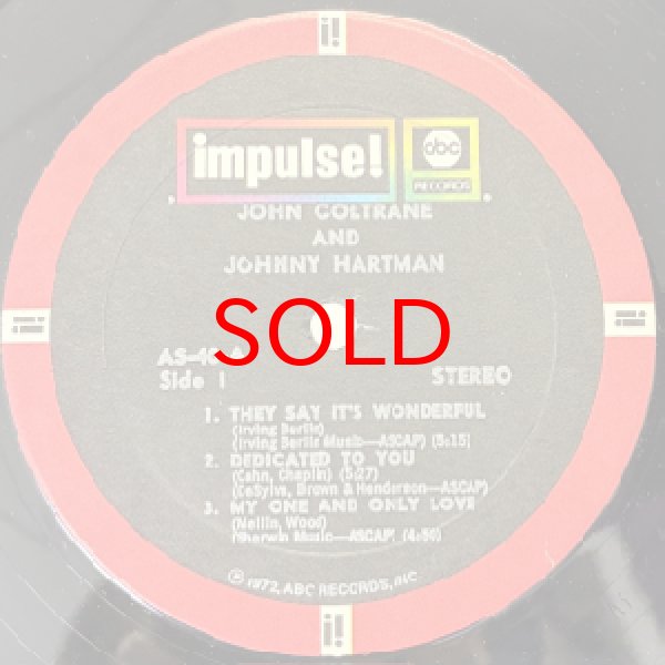 画像2: JOHN COLTRANE AND JOHNNY HARTMAN -  S / T (2)