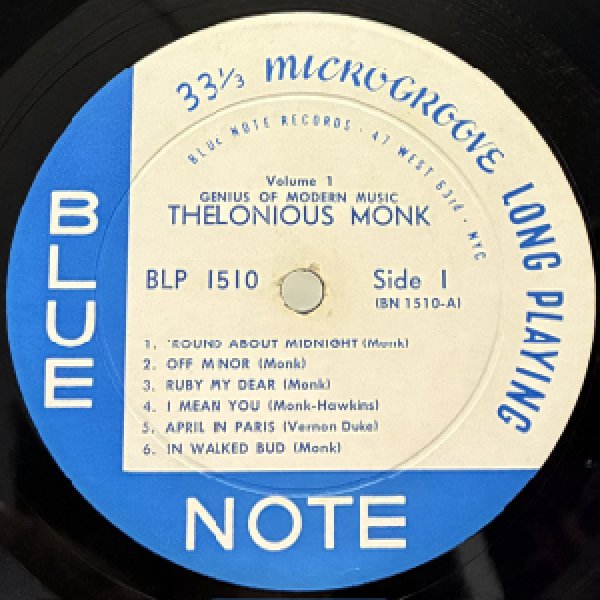 画像2: THELONIOUS MONK -  GENIUS OF MODERN MUSIC VOL 1 (2)