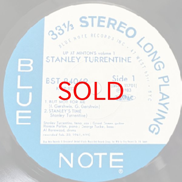 画像2: STANLEY TURRENTINE -  UP AT MINTON'S VOL.1 (2)