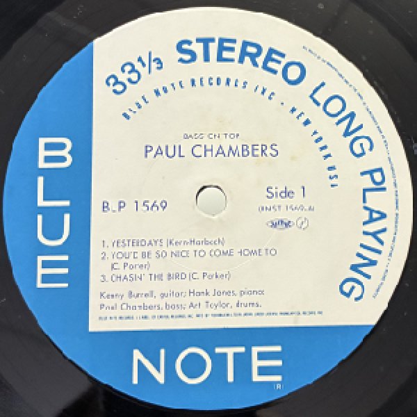画像2: PAUL CHAMBERS -  BASS ON TOP (2)