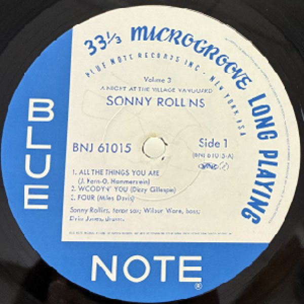画像2: SONNY ROLLINS -  A NIGHT AT THE VILLAGE VANGUARD VOL.3 (2)
