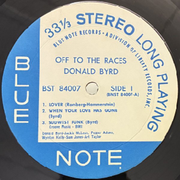 画像2: DONALD BYRD -  OFF TO THE RACES (2)
