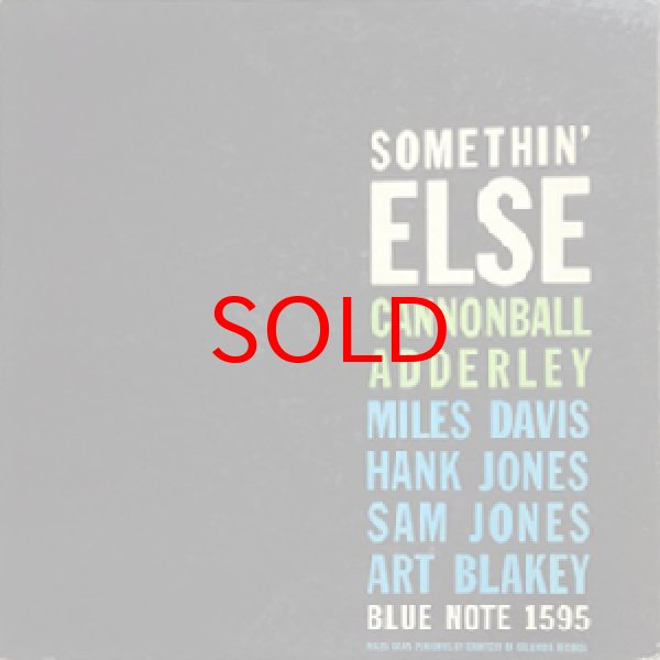 画像1: CANNONBALL ADDERLEY / MILES DAVIS -  SOMETHIN' ELSE (1)