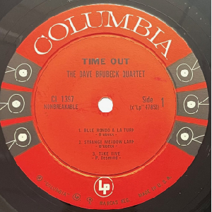 TIME OUT /DAVE BRUBECK QUARTET オリジナルレコード DAVE BRUBECK QUARTET - TIME OUT - Jazz Records seeed