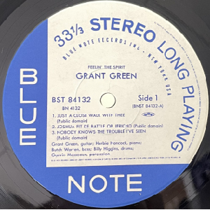GRANT GREEN - FEELIN' THE SPIRIT - Jazz Records seeed